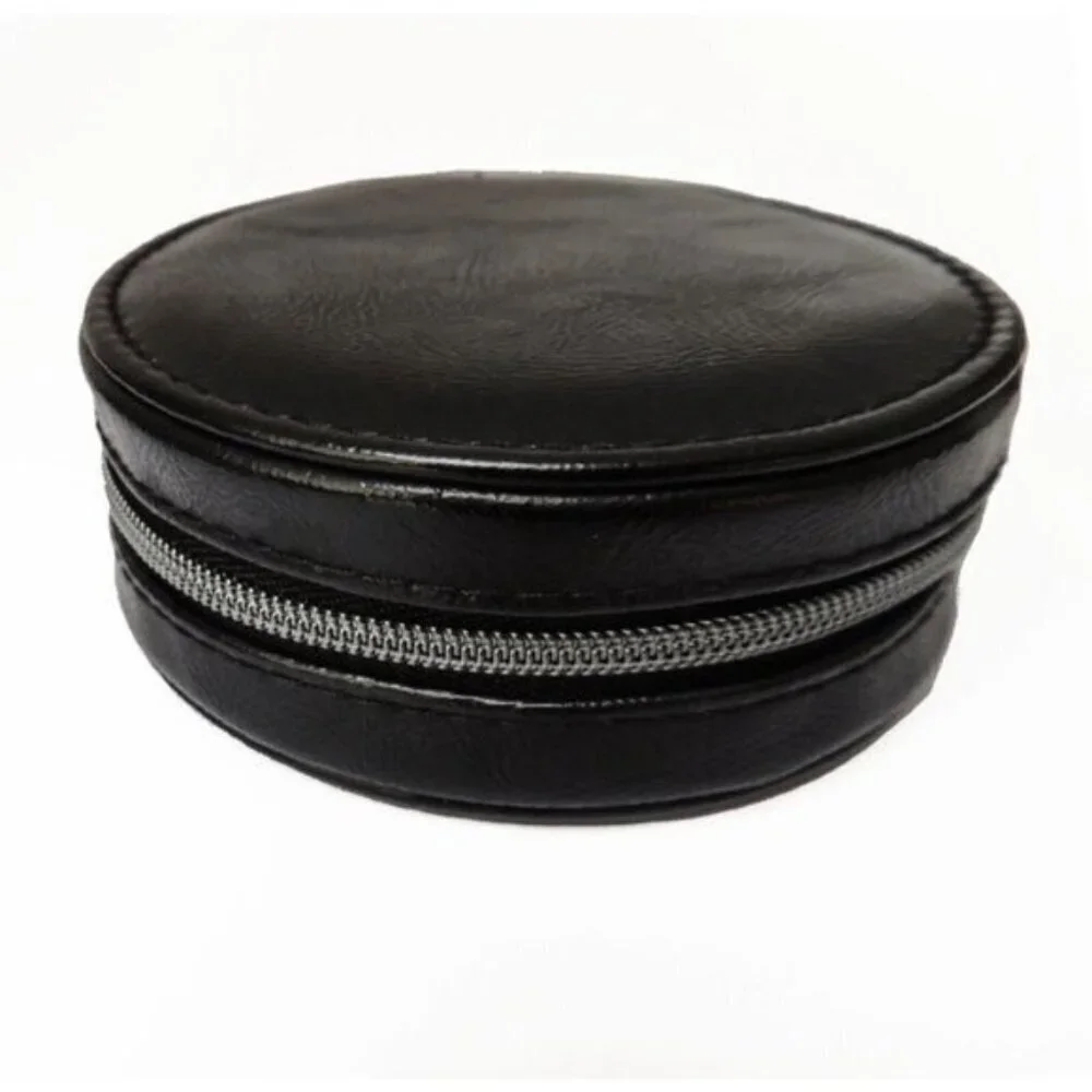 Small YSL Beaute round black cosmetic bag, pouch, coin purse